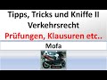 Mofa tipps und tricks aus verkehrsrechtsprfungen  klausuren