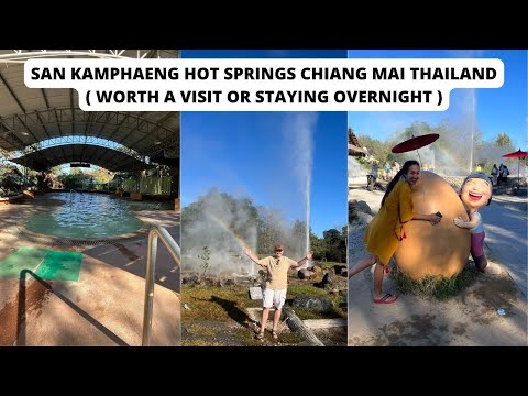 San Kamphaeng Hot Springs Chiang Mai Thailand | Thailand Vlog |