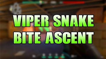 VIPER SNAKE BITE LINEUPS ON ASCENT! - VALORANT (post plant/attack)