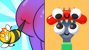 Help Monster 3 vs Fork N Sausage — Satisfying ASMR ALL Levels Gameplay Android iOS Game