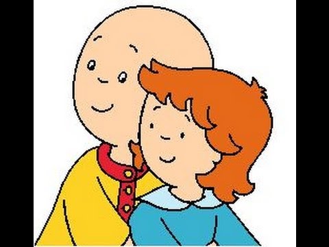 Caillou et Mousseline - Coloriage 1