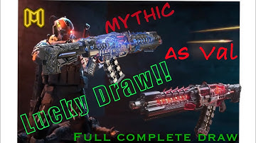 CODM Lucky Draw Cross Guard Mythic Templar AS Val double edge Full Lucky Draw call of duty mobile