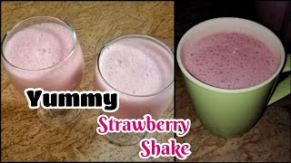 Yummy Strawberry MilkShake Recipe