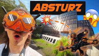FPV-Drohne crasht beim Office-Freestyle – Totalausfall