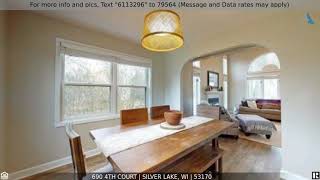 Priced at $314,900 - 690 4th Court, Silver Lake, WI 53170