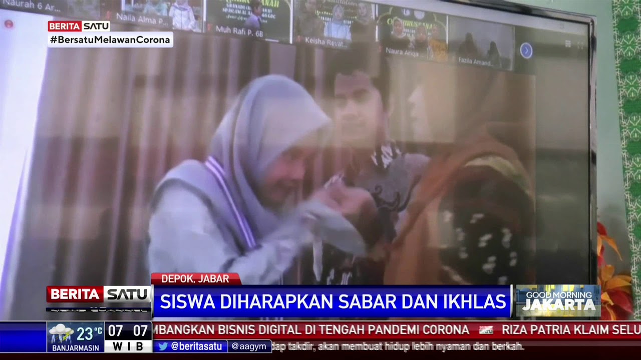 Siswa Al Azhar 46 Depok Gelar Wisuda Virtual - YouTube
