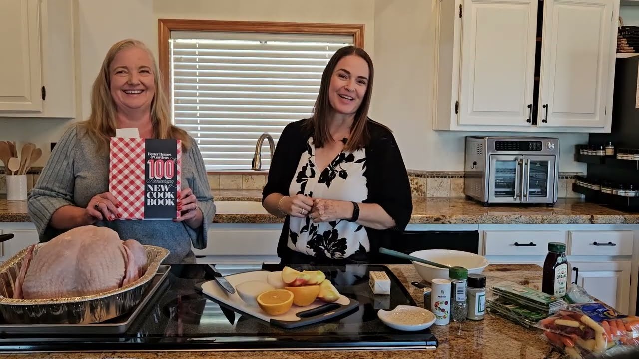 Thanksgiving cooking with Dawn and Misty! Better Homes and Gardens Orange & Herb Butter Turkey