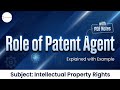 Role of Patent Agent | Patent Agents Roles and Responsibilities | Intellectual Property Rights