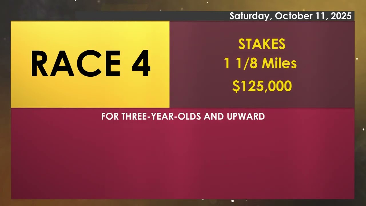 LAUREL PARK 10 11 2025 REPLAY SHOW