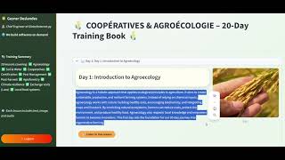 Agroecology Book built by Gesner Deslandes 