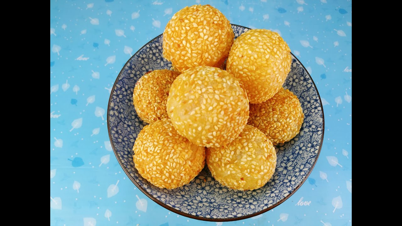 中文字幕/ENG SUB 】Fried sesame ball - 麻球 -不开裂不回缩，超外酥里嫩三种不同口味的麻球, 空心麻球, 红豆馅麻 ...