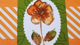 Stampin' Up! Penned & Painted Double Embossed Technique