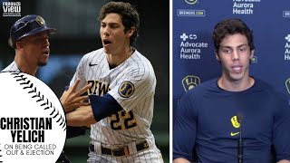 Christian Yelich Reacts to Being Called Out Turning to 2nd Base & Being Ejected in Brewers vs. Reds