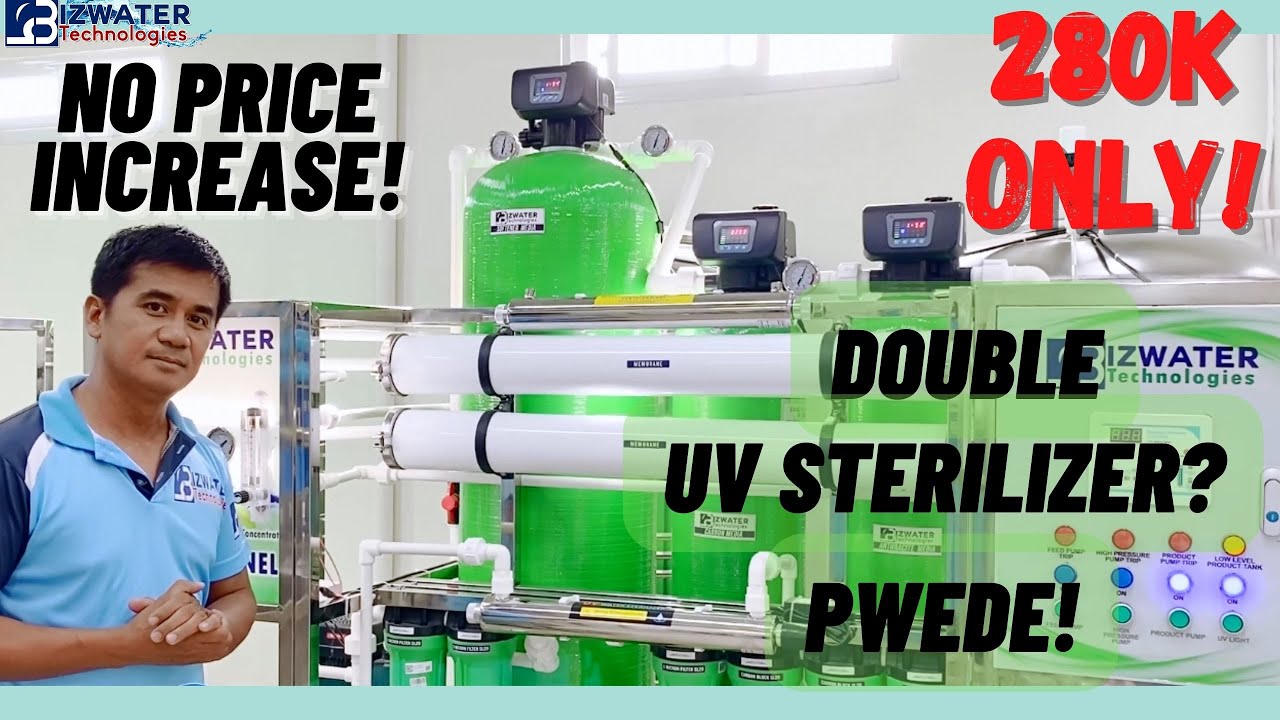 DOUBLE MEMBRANE AUTOMATIC  NA DALAWA ANG UV STERILIZER? PWEDE! SA BIZWATER WALANG IMPOSIBLE!