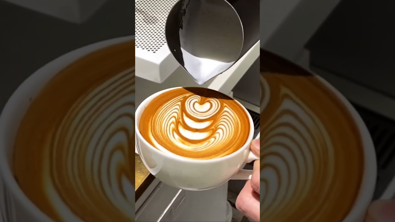 Wing Tulip Latte Art | Coffee Art #art #baristalife #barista [rubiolocc]