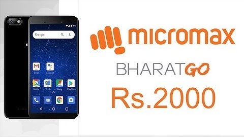 Micromax Bharat Go | Android Oreo (Go Edition) Rs.2000