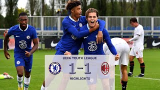 Chelsea U19 1-1 AC Milan U19 | UEFA Youth League Highlights