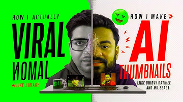 How I Actually Make Viral AI THUMBNAIL 🔥Like Dhruv Rathee And Mr Beast \ how to make ai thumbnail