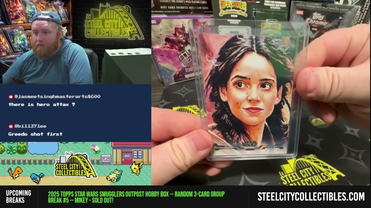 2025 Topps Star Wars Smugglers Outpost Hobby Box -- Random 3-Card Group Break #5 -- Mikey