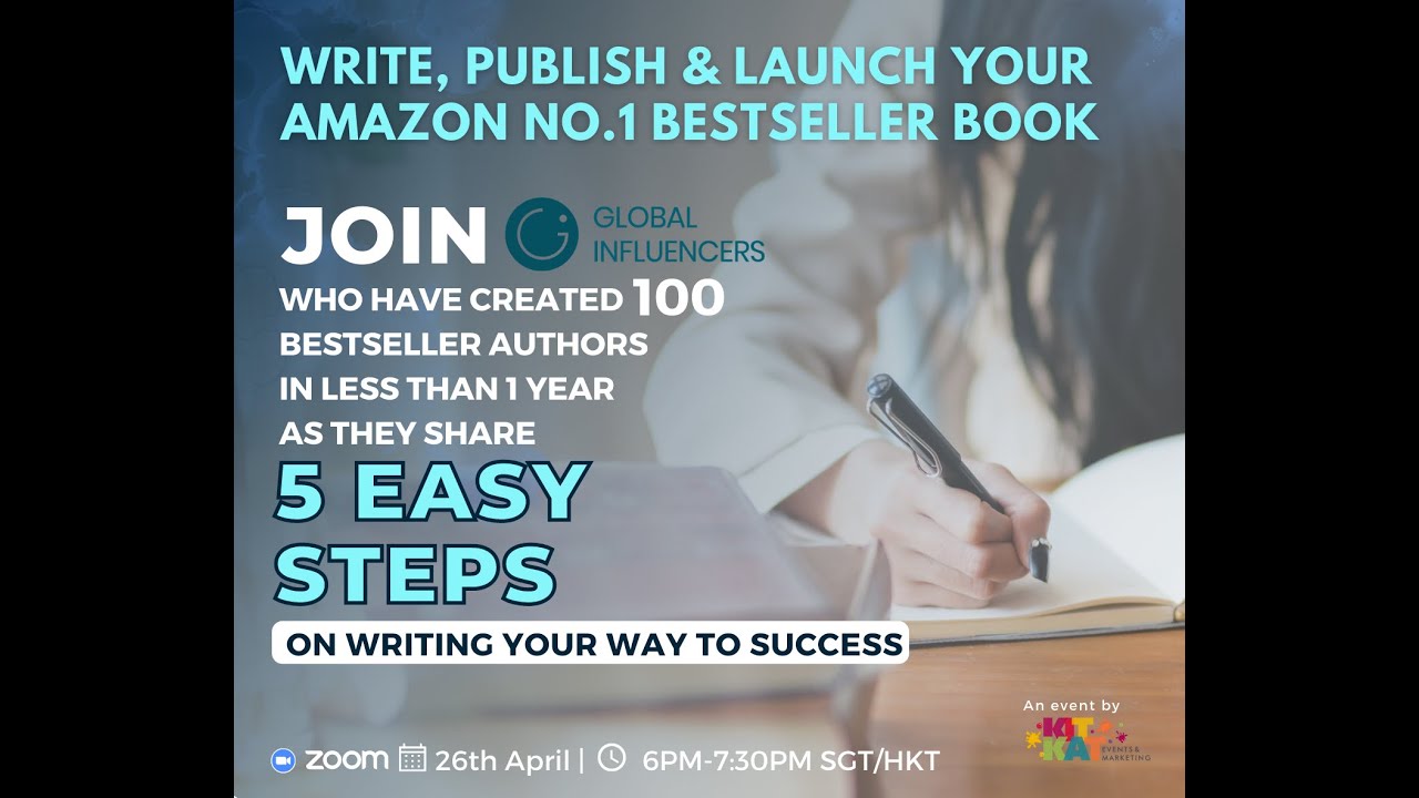 5 EASY STEPS to WRITE, PUBLISH & MARKET your AMAZON No.1 BESTSELLER ...