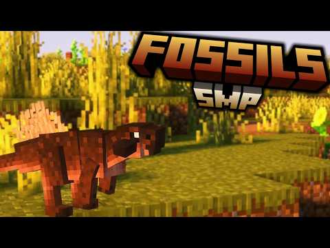 Our First Dino! :: Official Fossils SMP Episode 4 | Minecraft Dinosaurs
