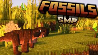 Our First Dino! :: Official Fossils SMP Episode 4 | Minecraft Dinosaurs