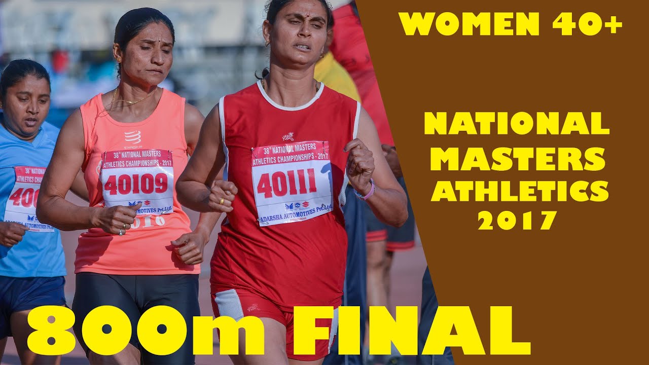 800m final Women 40 age group 38th National Masters Athletics Championship 2017