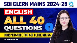SBI Clerk Mains English 2024-25 | 40 Most Important English Questions | Guaranteed 40/40! screenshot 4