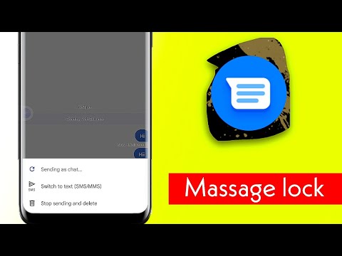 sending as chat messenger | fix messenger | switch to text (SMS/MMS) | massage lock