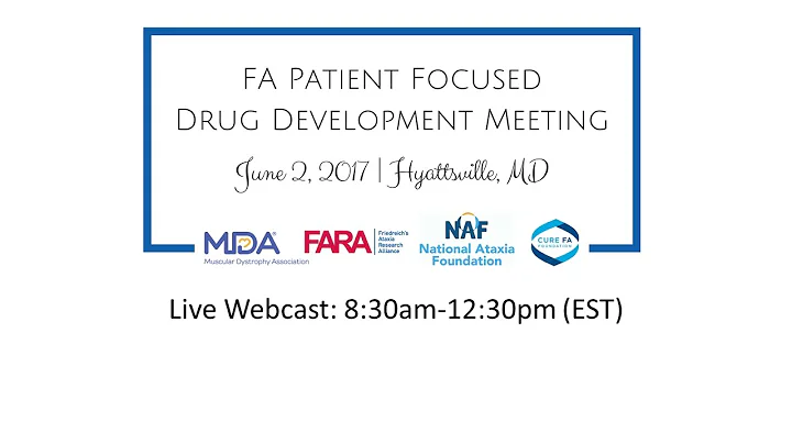 FA Patient Focused Drug Development Meeting