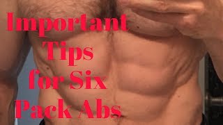 Important tip for six pack abs, How to Get Six pack Abs