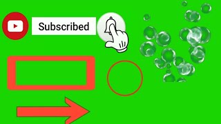 No copyright video green screen, Subscribe bell intro green screen, Ractangle red line green screen