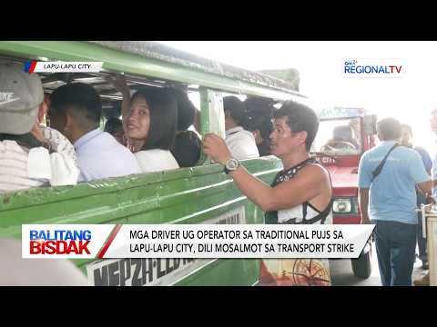 Mga Driver ug Operator sa Traditional PUJs, Dili Mosalmot sa Transport Strike | Balitang Bisdak