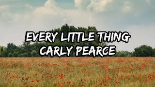 Carly Pearce - Every Little Thing (Lyrics)