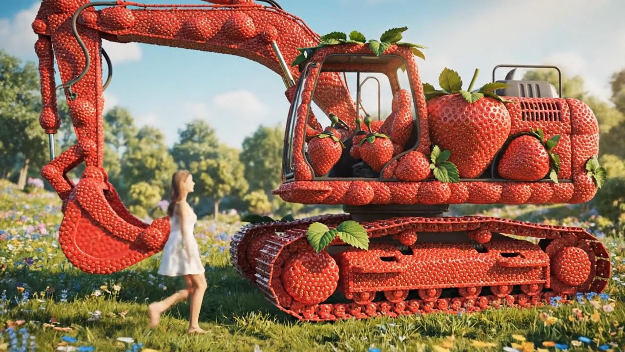 Which strawberry car will you choose? 🛏️✨ An incredibly fun AI ASMR experience