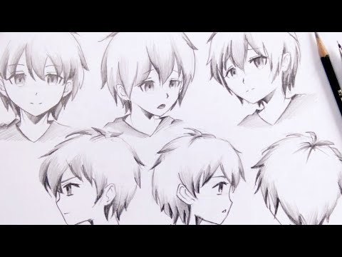 20 Free Tutorials On How To Draw Anime Heads And Faces How to draw anime boy in side view/anime drawing tutorial for beginners fb: to draw anime heads and faces