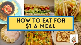 I ATE FOR $1 PER MEAL | EXTREME GROCERY BUDGET CHALLENGE