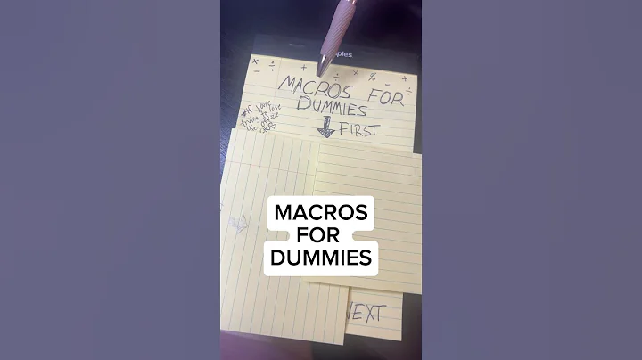 The Easiest Way to Calculate Macros