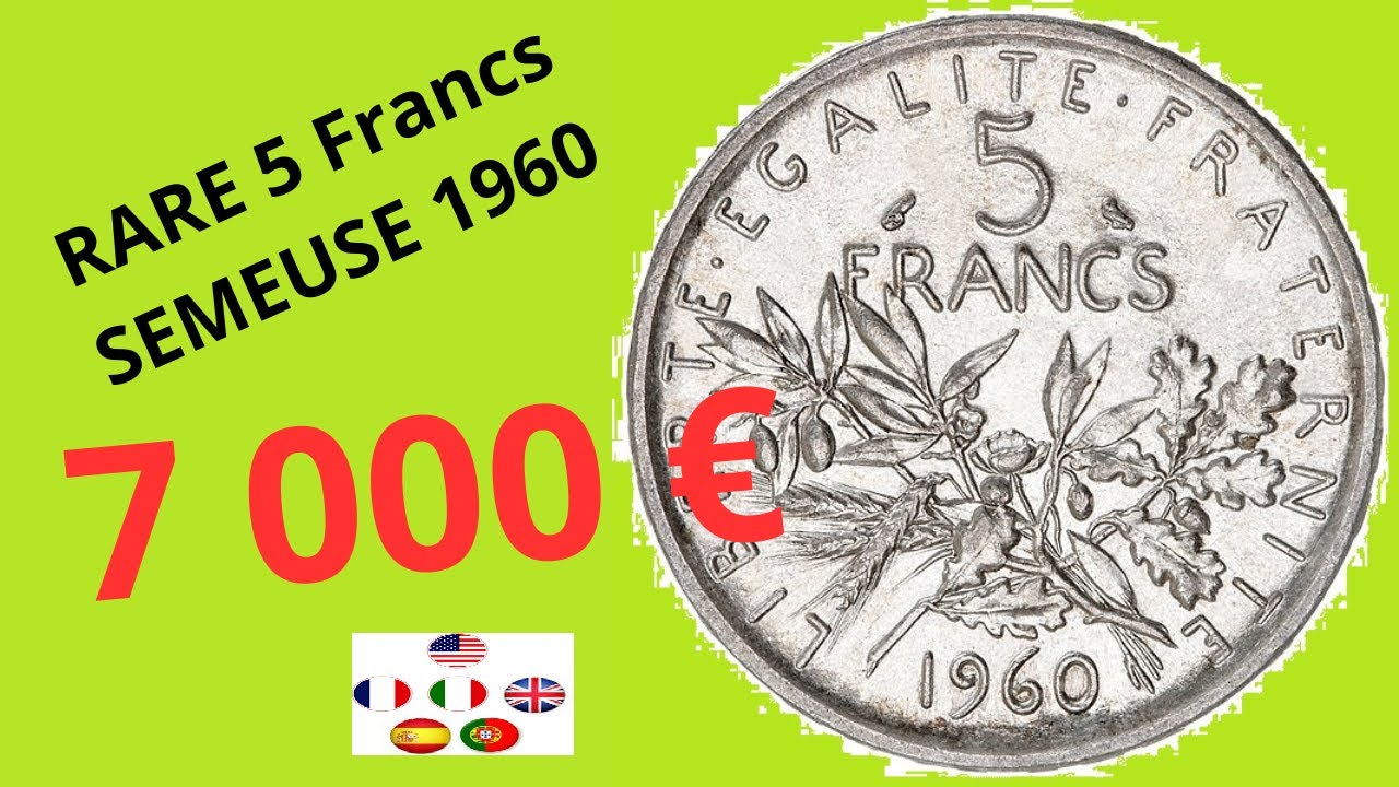Pièce Rare France - Semeuse 5 Francs 1960