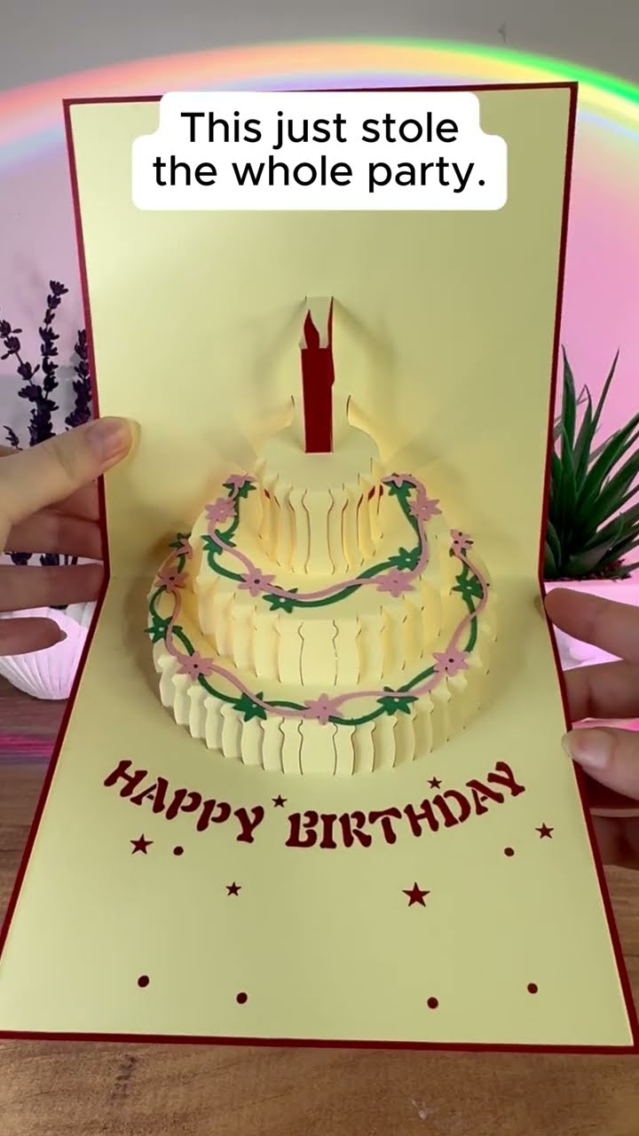 ? 3D Birthday Music Happy Cake Cards - Product Link in Bio ( # 2074 ) ‪@MaviGadgets‬
