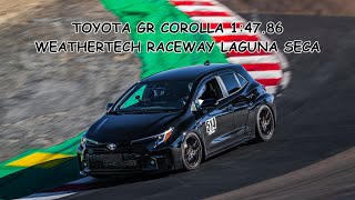GR Corolla - 1:47.86 at Weathertech Raceway Laguna Seca 10/29/23 (4K)