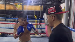 Jonas Sultan working hard for his WBC Asia Bantamweight title fight against Flasidus Nuno