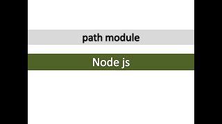node js path module