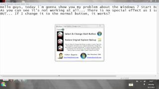 Windows 7 Start Button problem.