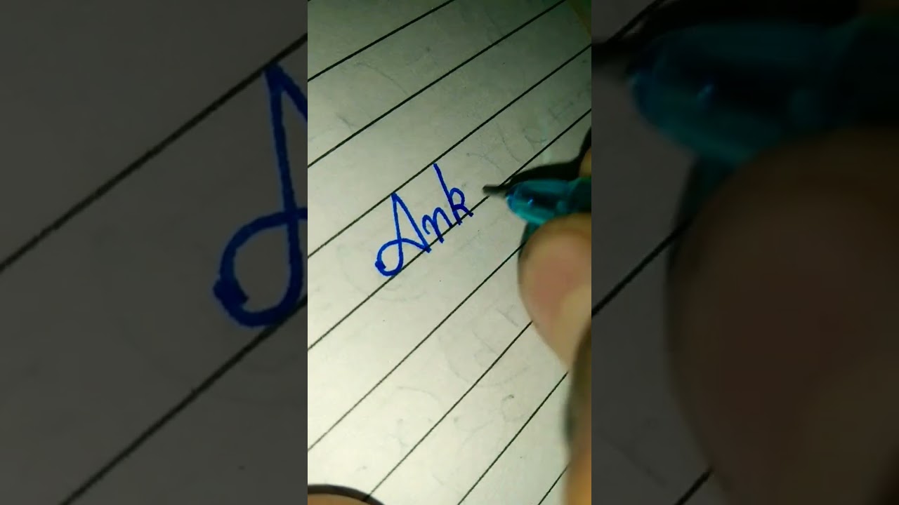 Ankush spelling in beautiful writing 