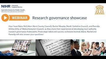 Webinar - Research governance showcase