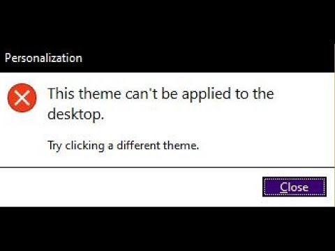 Fix Cannot Turn Off High Contrast Error This Theme Can't Be Applied To The Desktop On Windows 11/10