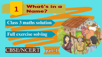 What’s in a Name – CBSE Class 3 Maths Chapter 1 in Tamil | NCERT Full Chapter Explained