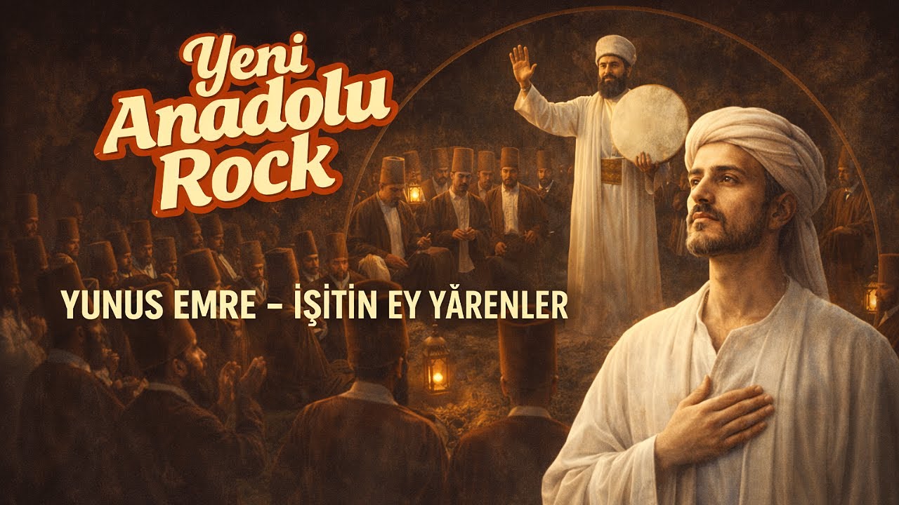 YUNUS EMRE - İŞİTİN EY YARENLER | AI SUFI ROCK DHİKR MUSİC | Yeni Anadolu Rock