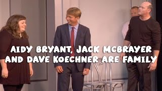 Aidy Bryant and Jack McBrayer are Dave Koechner's kids!